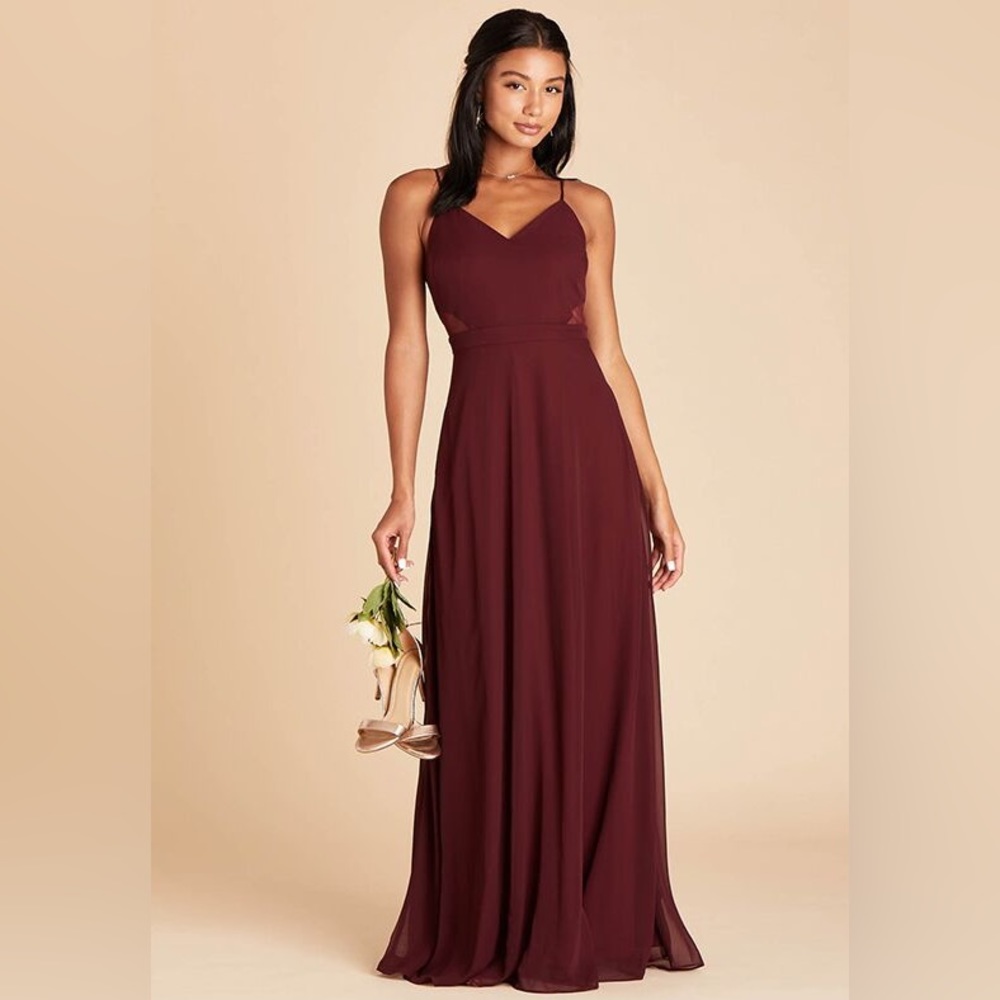 Birdy Grey Lin Dress Cabernet Bridesmaid LARGE NEW NWT BRIDESMAID WEDDING